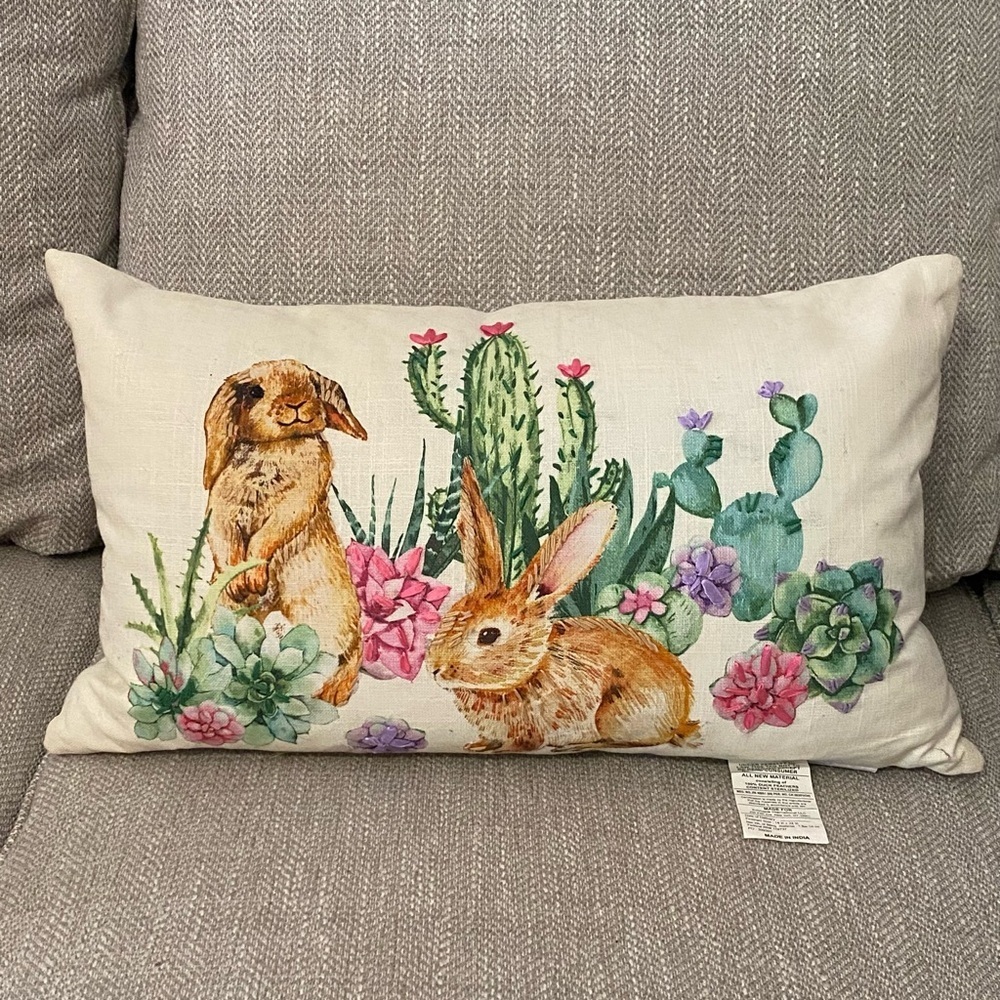Snuggle Bunny Decorative Pillow